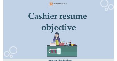 Cashier resume objective