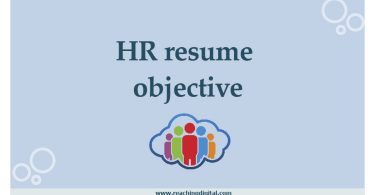 HR resume objective