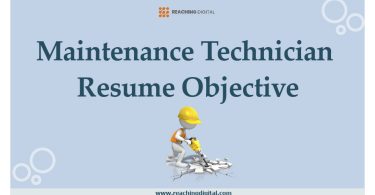 Maintenance Technician Resume Objective