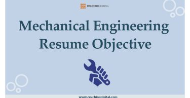Mechanical Engineering Resume Objective