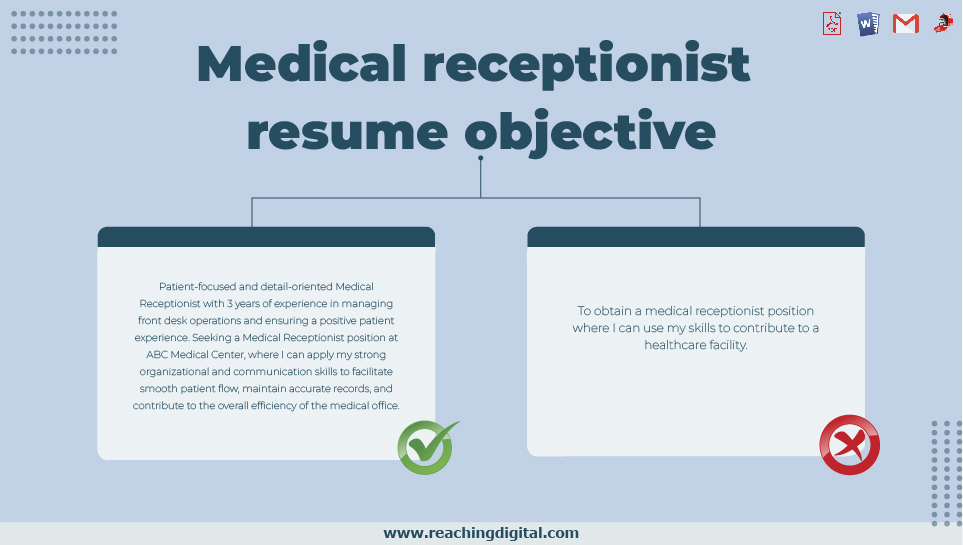 Resume Objective for Medical Receptionist