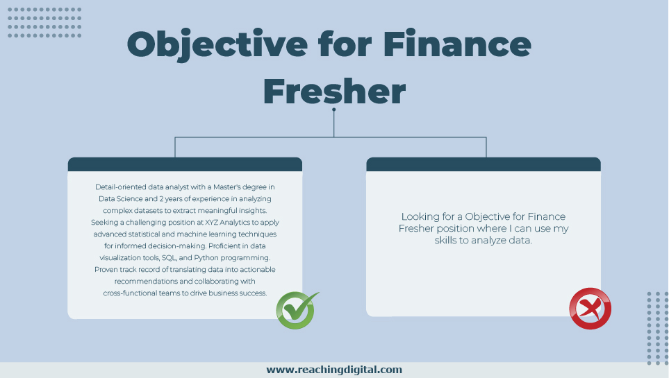 Finance Career Objective for Fresher