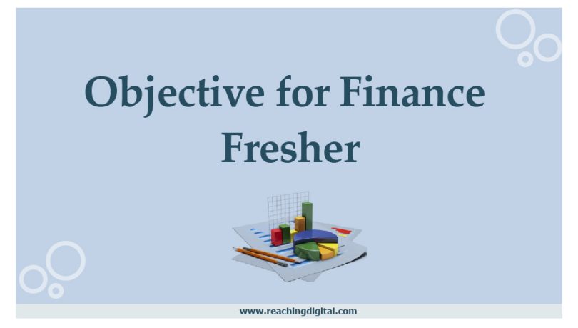 Career Objective for Finance Fresher