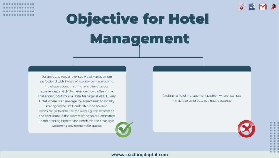 Best Objective For Hospitality Management Resume