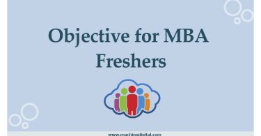 Career Objective for MBA Freshers