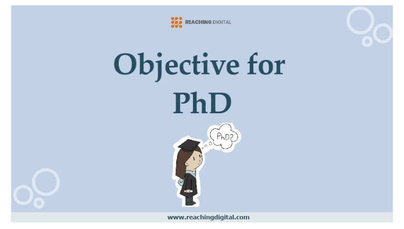 career objective for PhD resume