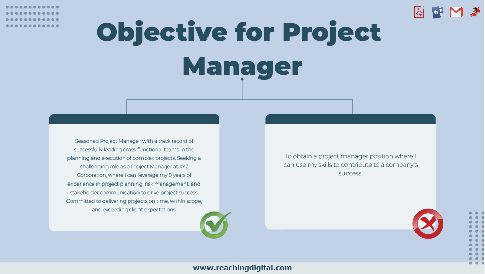 Project Manager Resume Objectives