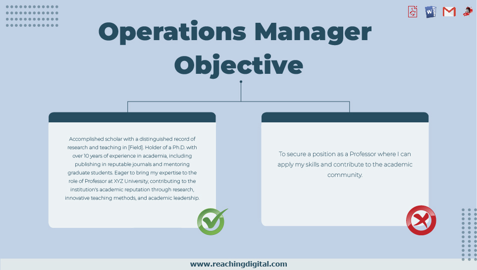 Operations Manager Resume Objectives