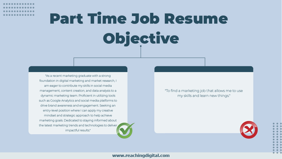 Resume Objective Examples for Part Time Jobs