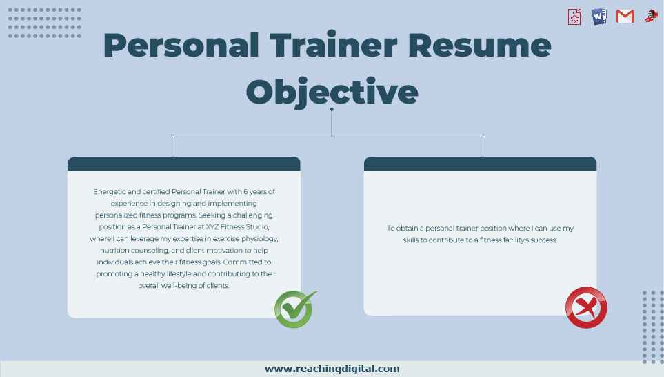 Fitness Resume Objectives Examples