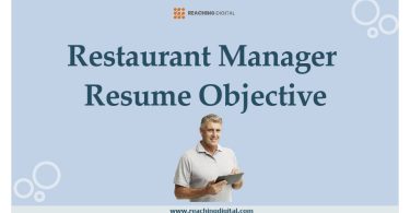 Restaurant Manager Resume Objective