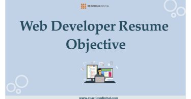 web developer resume objective