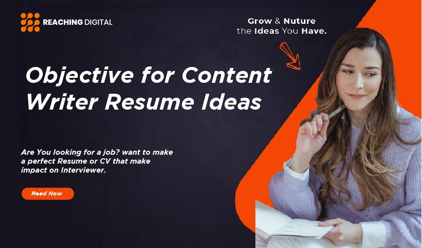 career objective for content writer