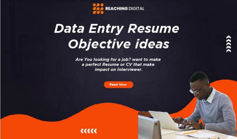 Data Entry Objective Statement Sample