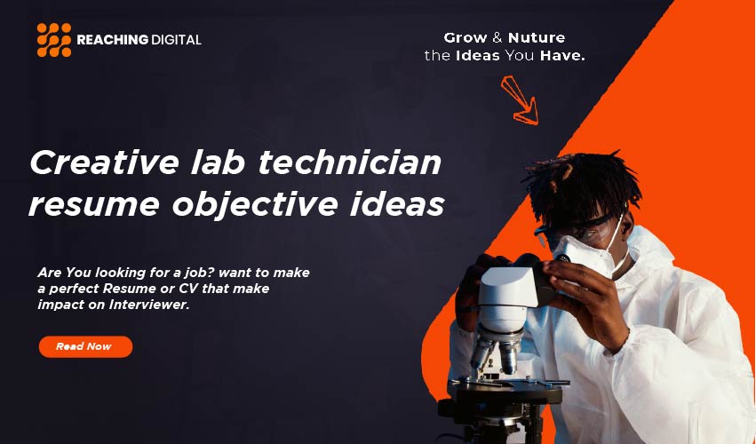 career objective for lab technician