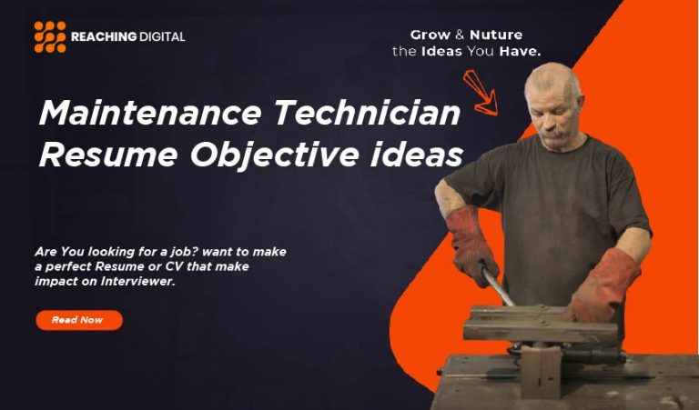 resume objective for maintenance technician