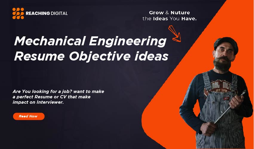 career objective for mechanical engineer fresher