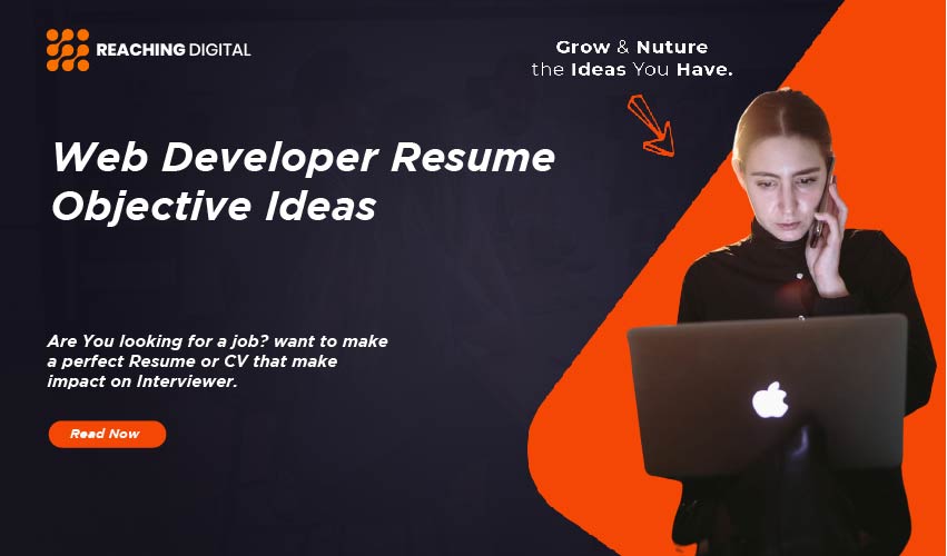 career objective for resume for web developer fresher