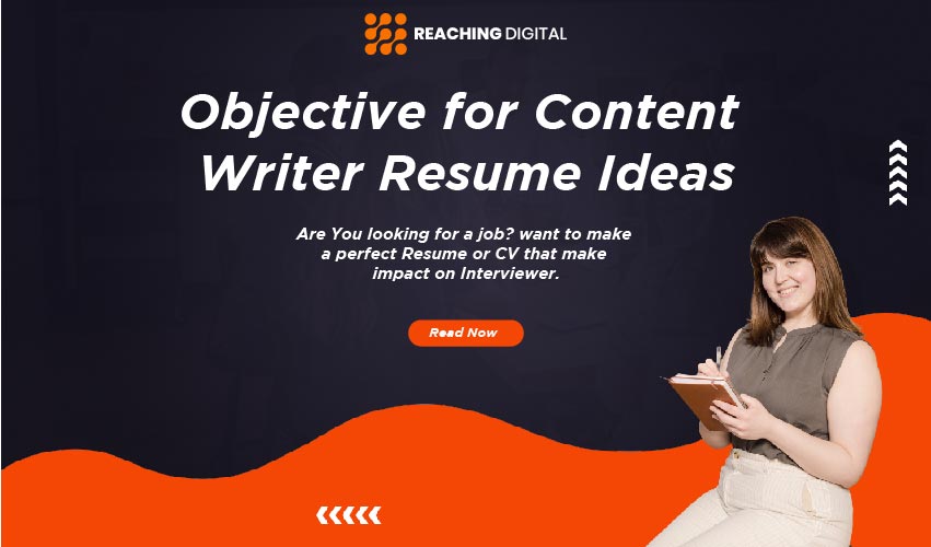 content writer objective