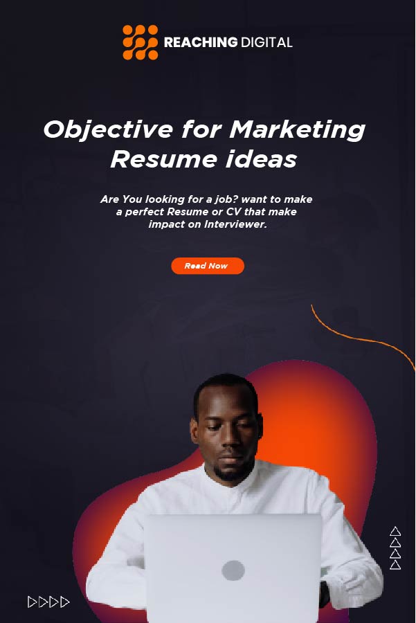 marketing job objective