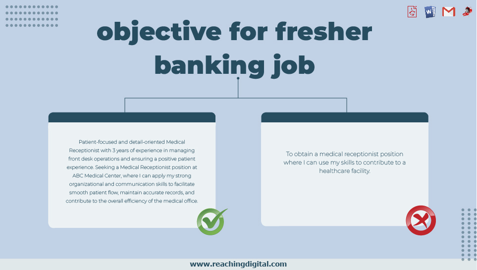 Career Objective for Fresher for Bank Job