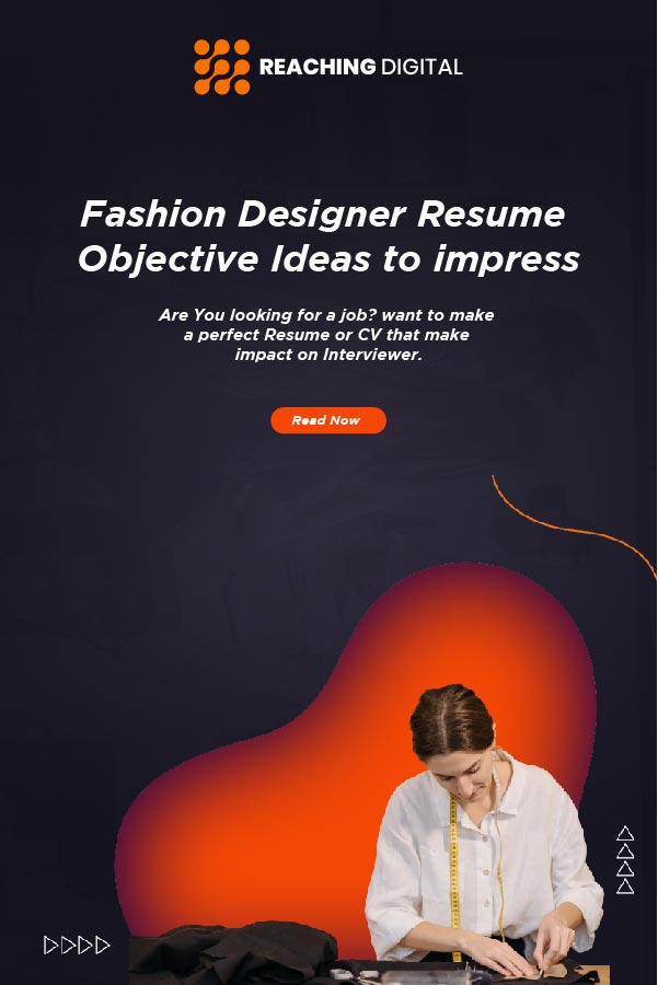 objective for resume for fashion designer