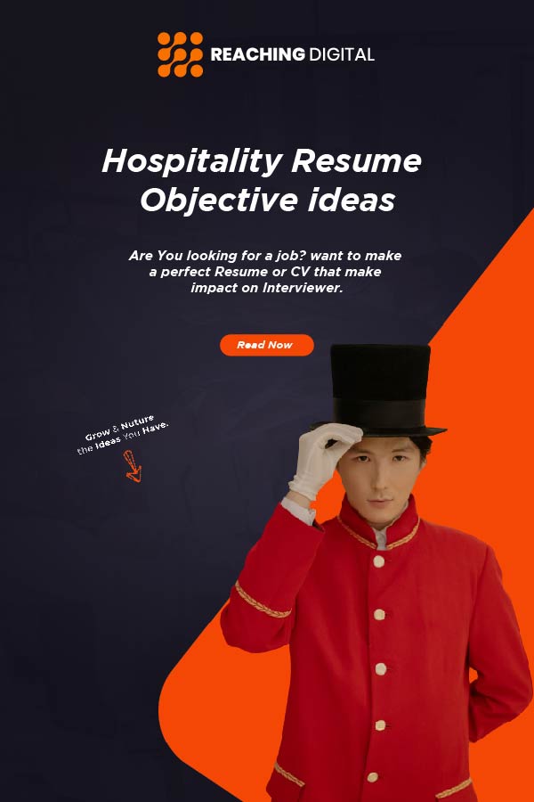 resume objective for hotel and restaurant management