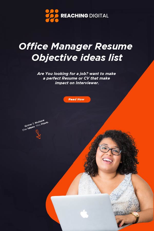 resume objective for office manager