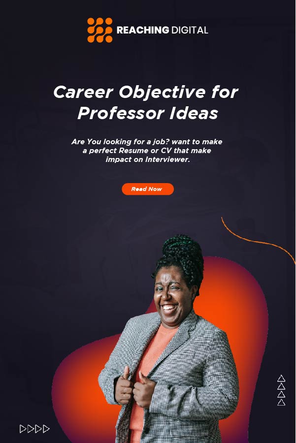 resume objective for professor