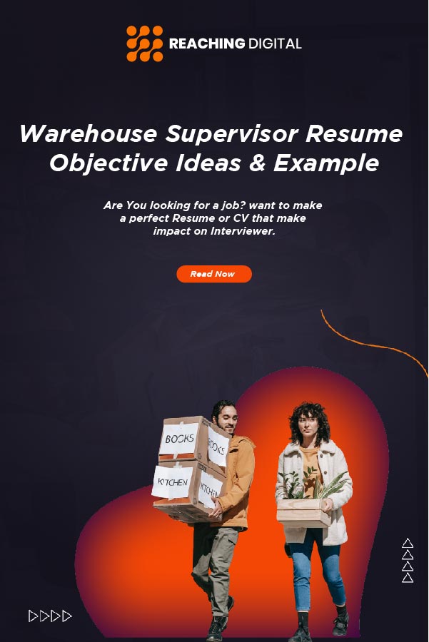 resume objective for warehouse supervisor