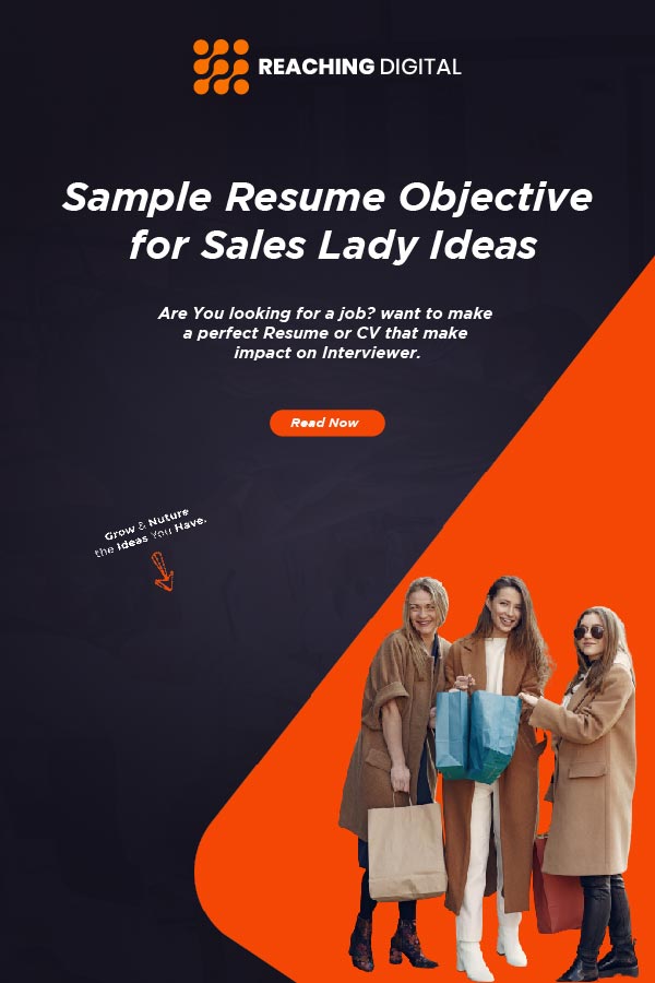 sales lady objectives