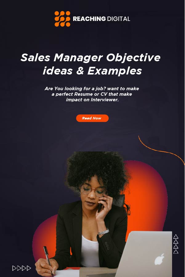 sales manager resume objective