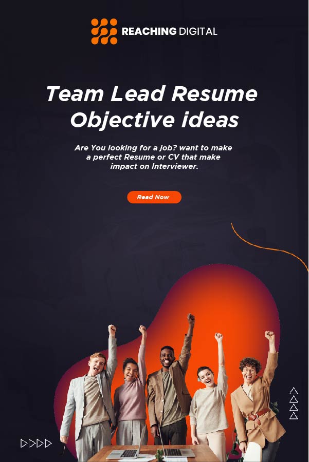 team leader objective for resume