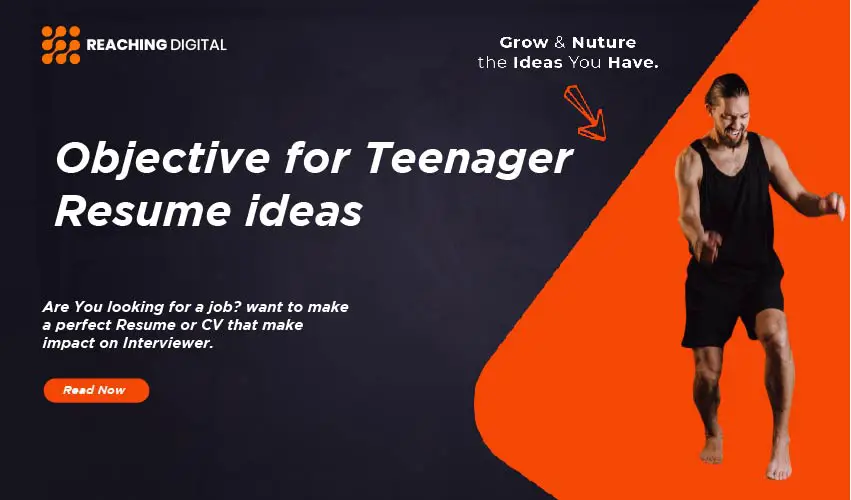 teenage resume objective examples