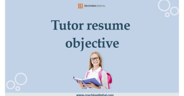 tutor resume objective