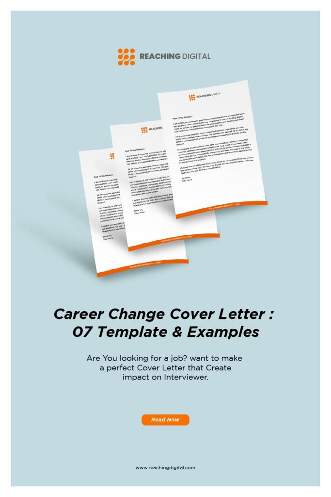 career transition cover letter