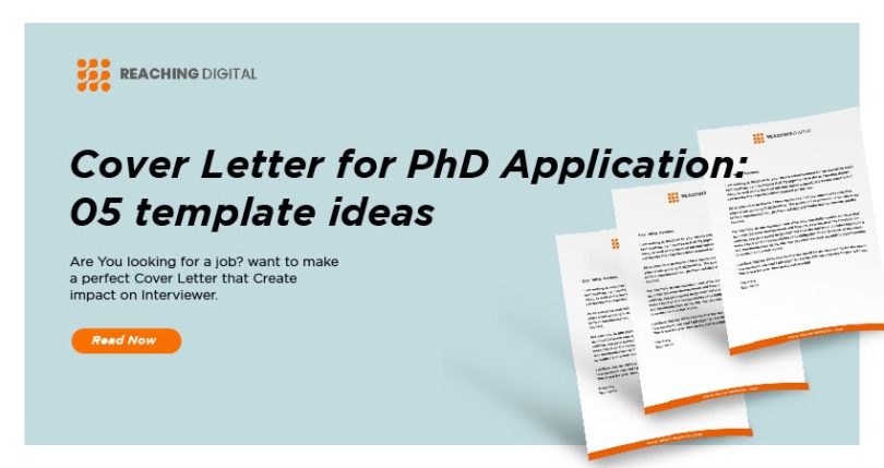Cover Letter for PhD Application