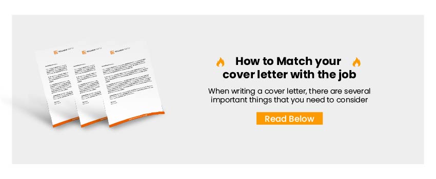 How to Match your cover letter with the job
