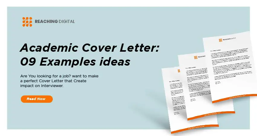 write a cover letter based on your academic profile