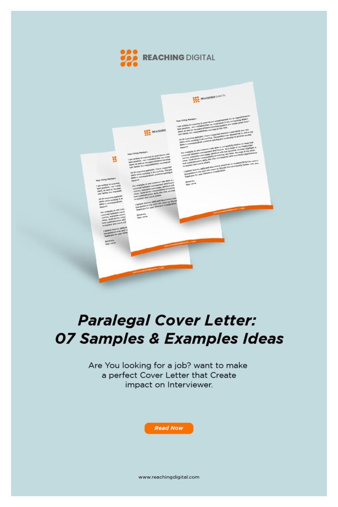 paralegal cover letter examples