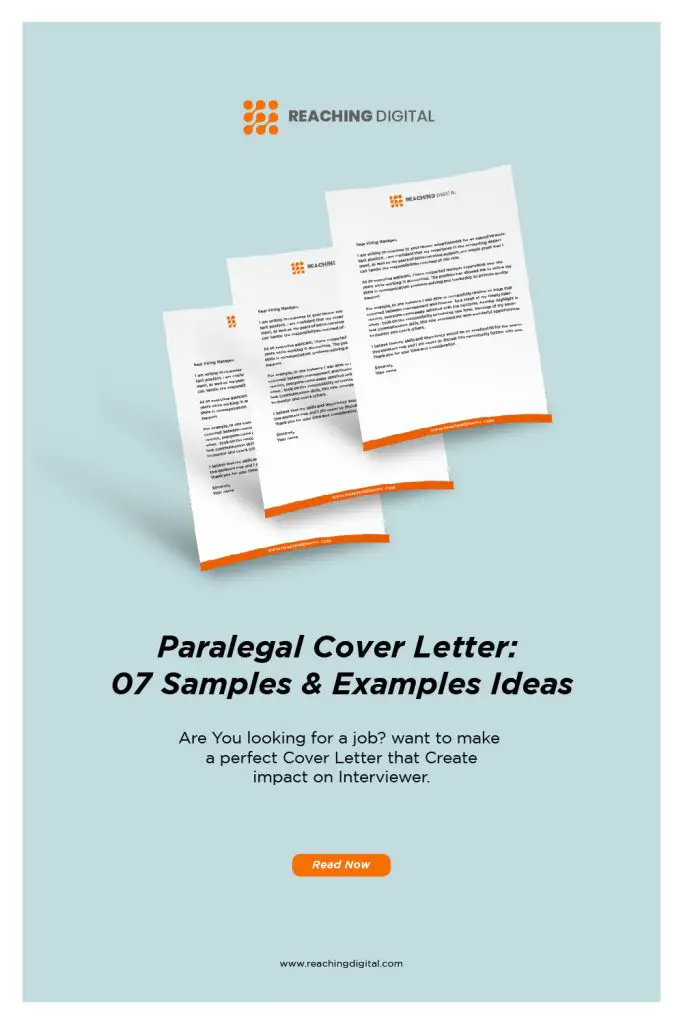 paralegal cover letter examples