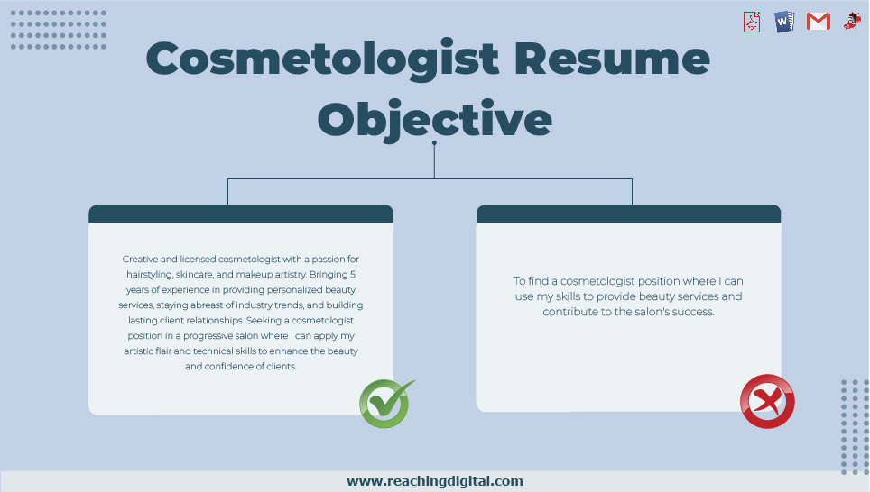 Cosmetology Resume Objective Examples