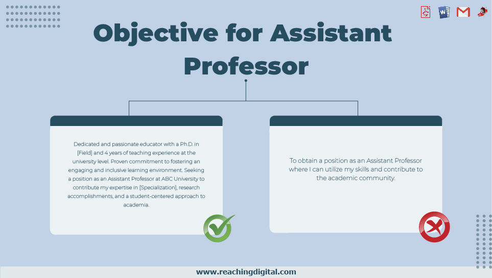 Job Objective for Assistant Professor
