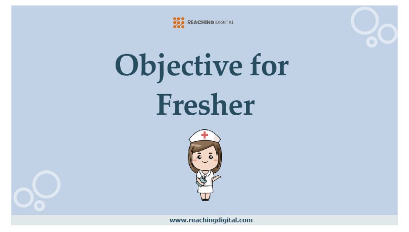 career objective for fresher