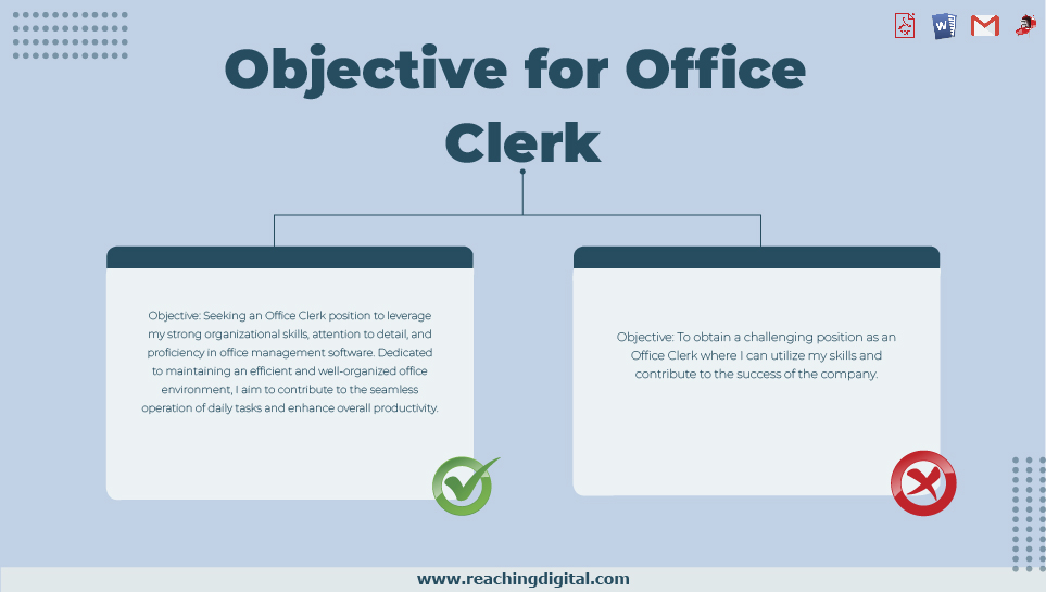 Career Objective for Clerk Ideas