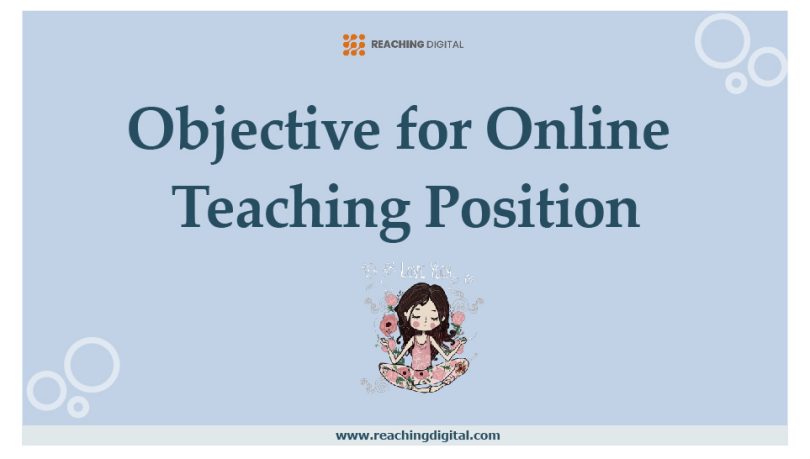 Objective for Online Teaching Position
