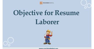 Objective for Resume Laborer