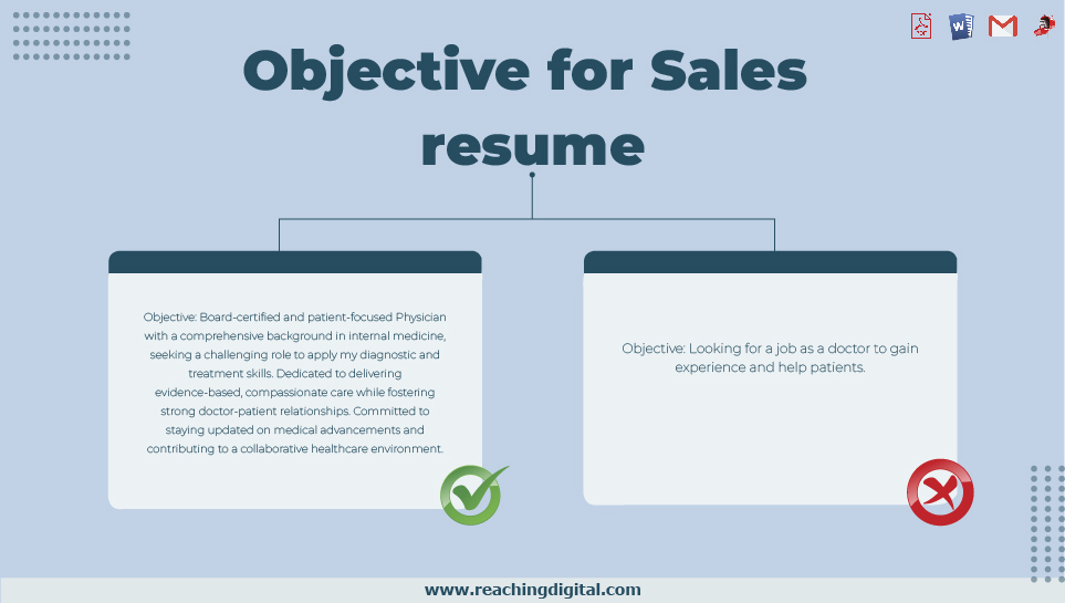 Objective for Sales Resume for Freshers