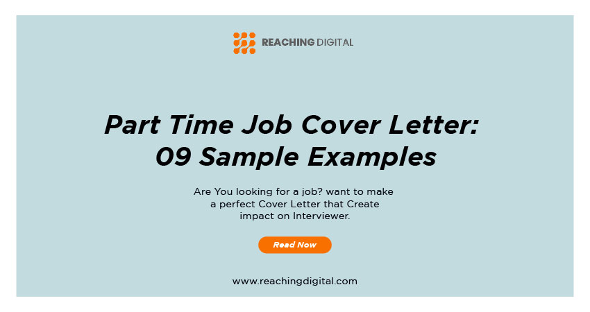 Part Time Job Cover Letter