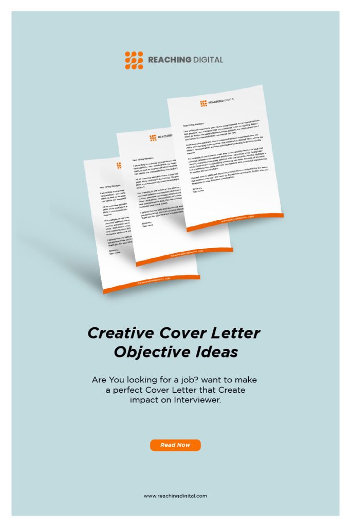 Resume cover letter objective Ideas for Resume